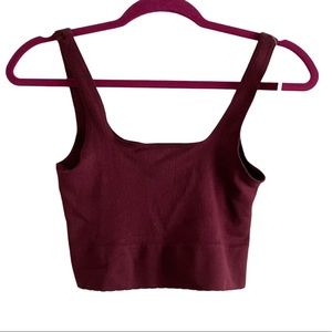 Anthropologie Crop Top Plum / Prune